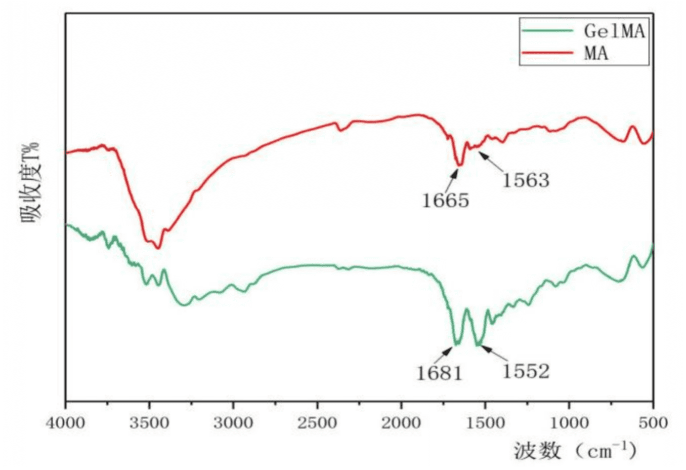 GelMA红外核磁谱图